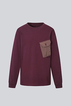 WM WOVEN POCKET LONG SLEEVE TSHIRT