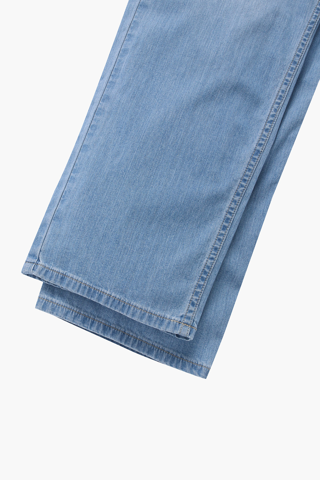 KOLON SPORT - 롱팬츠 - 남성 레귤러핏 연청 데님 팬츠