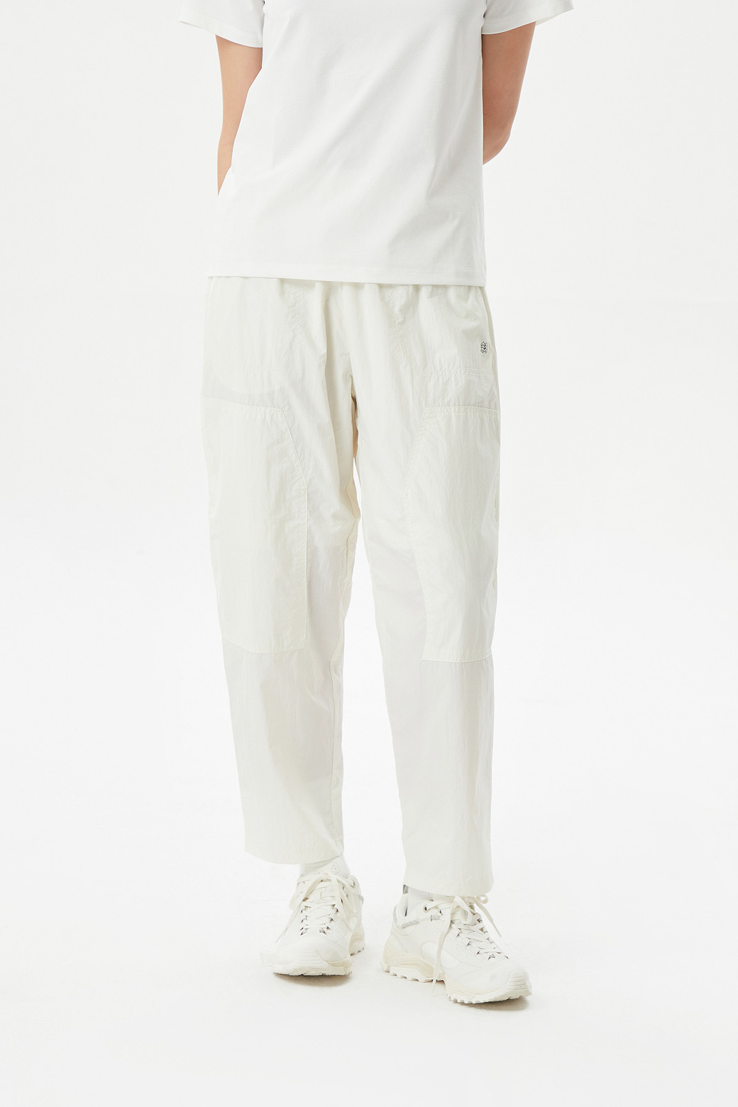 KOLON SPORT - 롱팬츠 - 여성 우븐 테이퍼드 팬츠