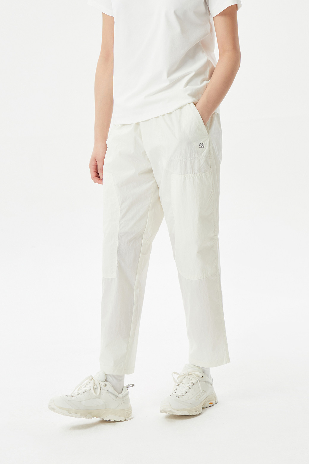 KOLON SPORT - 롱팬츠 - 여성 우븐 테이퍼드 팬츠