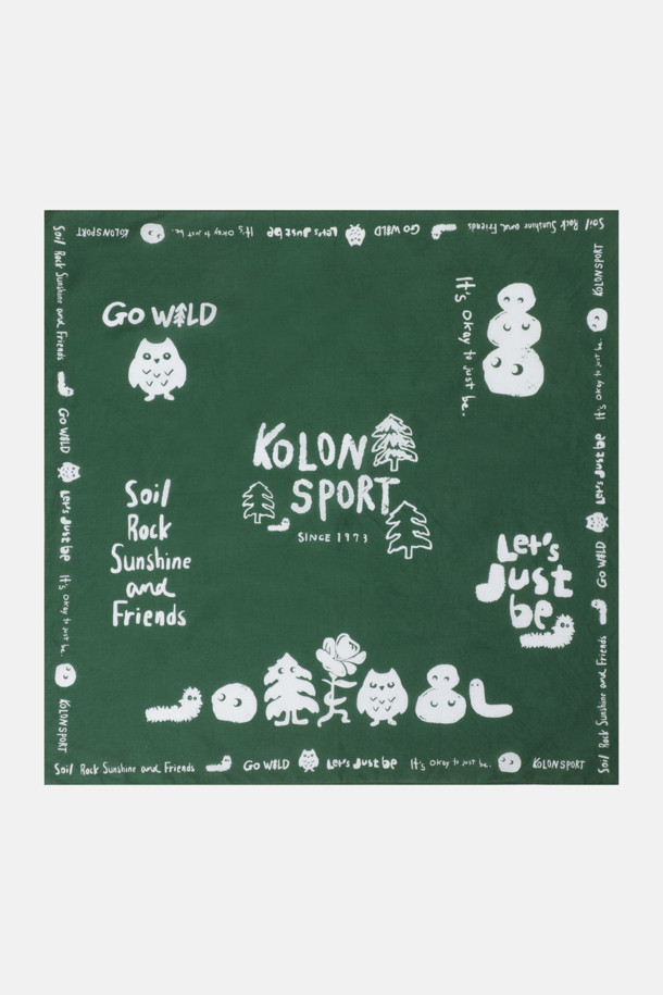 코오롱스포츠-용품 머플러-남녀공용 그래픽 반다나 #GO WILD