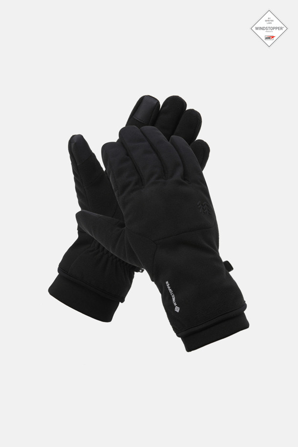 남녀공용 고어윈드스토퍼 방풍 플리스 장갑_BLACK-a