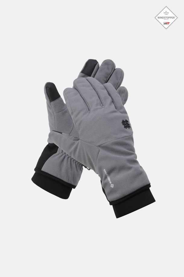 남녀공용 고어윈드스토퍼 방풍 플리스 장갑_GREY-a