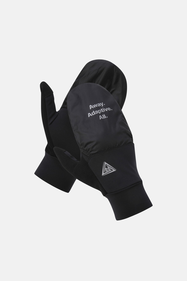 [TRAIL] 남녀공용 트레일러닝 컨버터블 미튼 장갑_BLACK-a