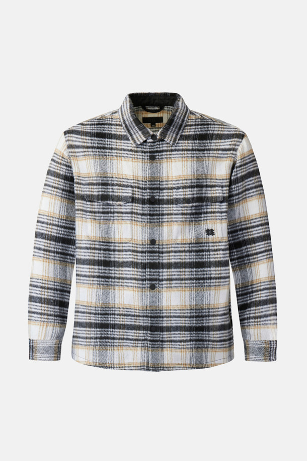 코오롱스포츠-의류 상의-남성 아우터형 체크 셔츠