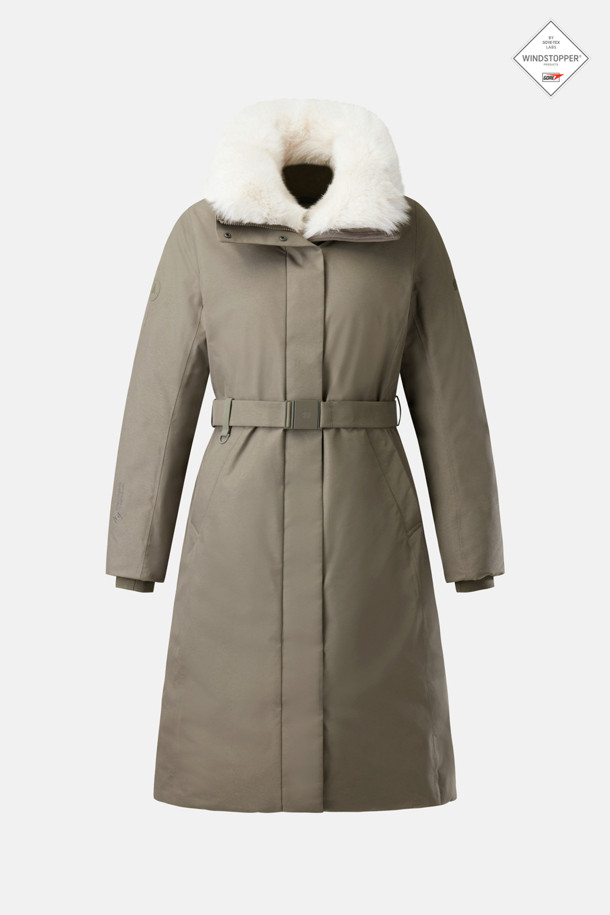 코오롱스포츠-의류 아우터-여성 안타티카 스탠드넥 롱 다운