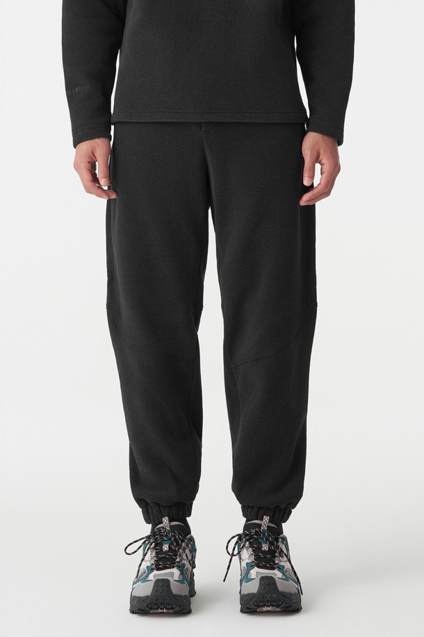 남성 폴라텍 서멀 프로 조거 팬츠 (SET-UP)_BLACK-a