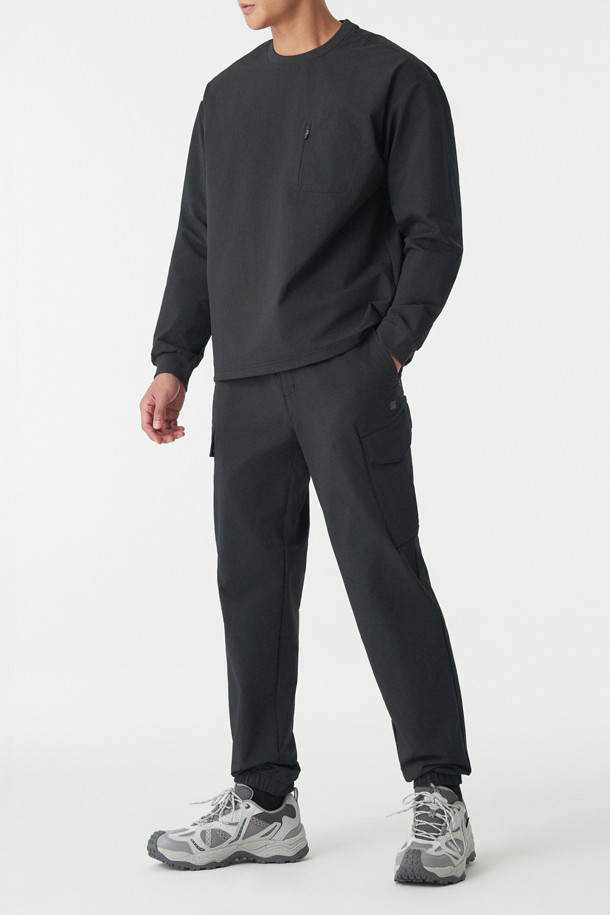 코오롱스포츠-의류 하의-남성 기모 스트레치 카고 조거 팬츠 (SET-UP)