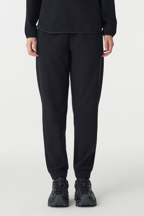 여성 소프트기모 조거 팬츠 (SET-UP)_BLACK-a