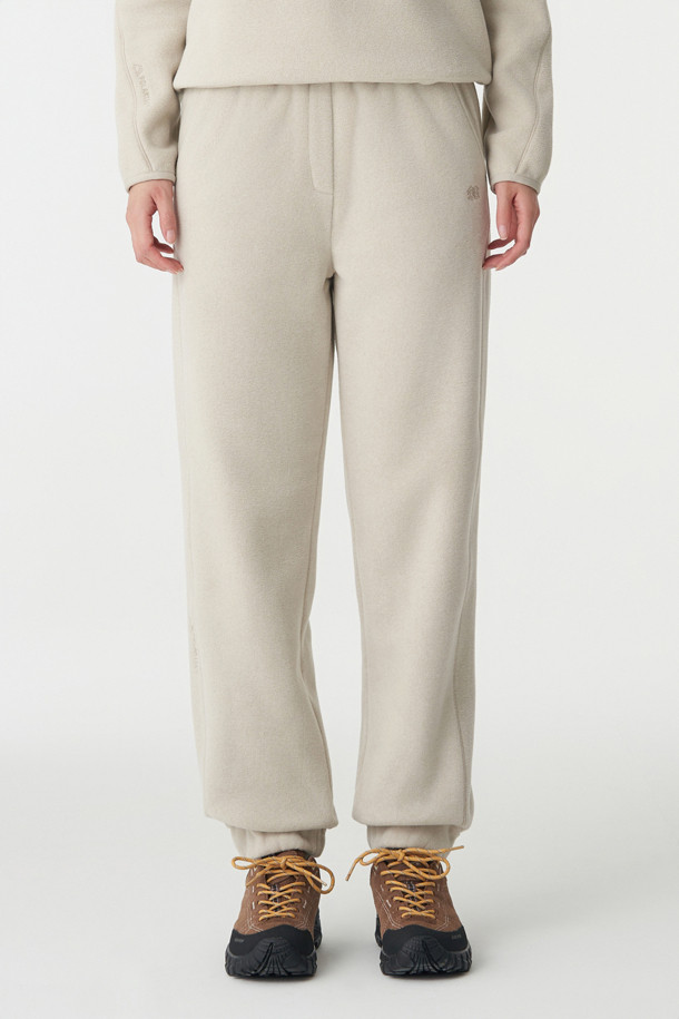 여성 폴라텍 200 조거 팬츠 (SET-UP)_IVORY-a