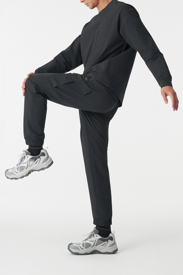 코오롱스포츠-의류 하의-남성 기모 스트레치 카고 조거 팬츠 (SET-UP)