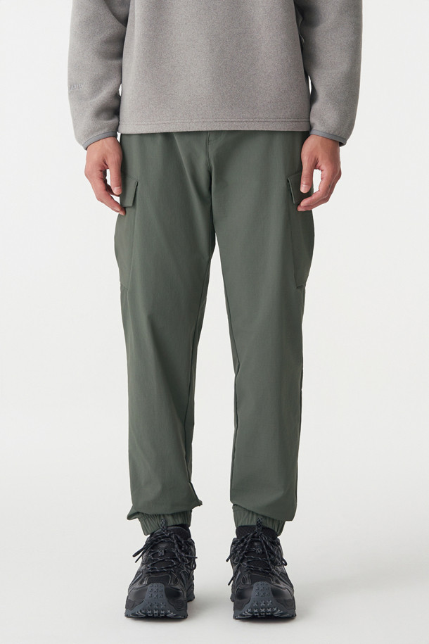 코오롱스포츠-의류 하의-남성 기모 스트레치 카고 조거 팬츠 (SET-UP)