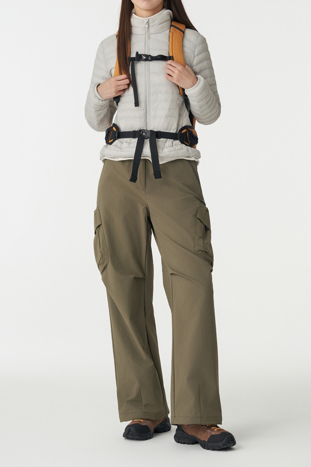 코오롱스포츠-의류 하의-여성 루즈핏 카고 조거 팬츠