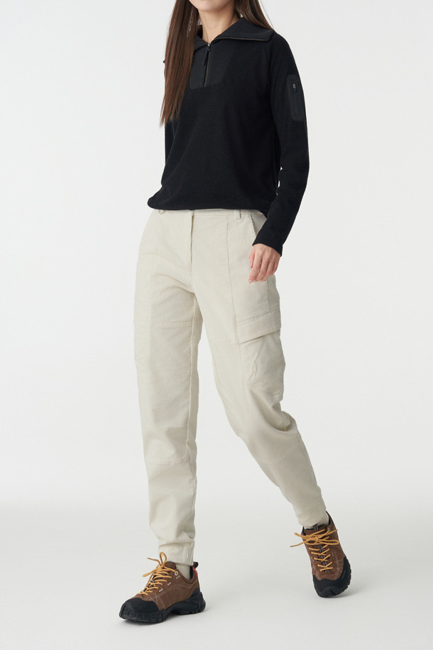 코오롱스포츠-의류 하의-여성 코듀로이 카고 조거 팬츠