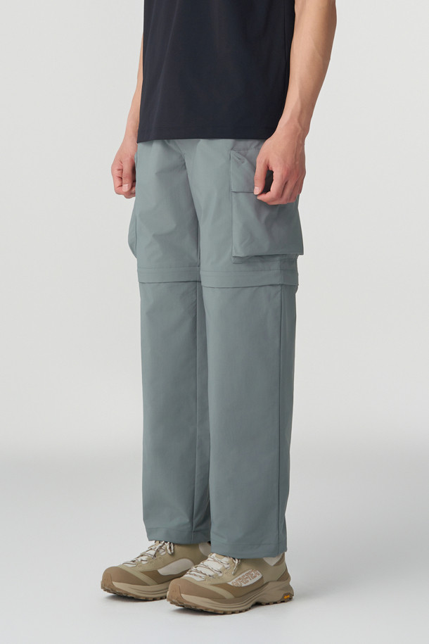KOLON SPORT - 롱팬츠 - 남녀공용 루즈핏 2-WAY 디테처블 카고 팬츠 (SET-UP)