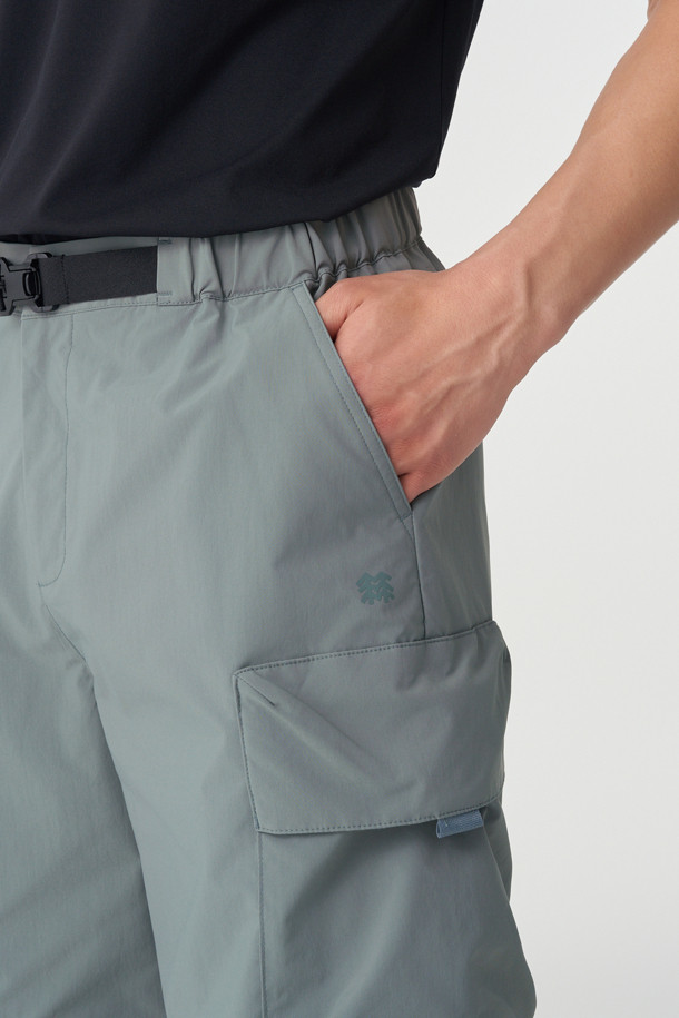 KOLON SPORT - 롱팬츠 - 남녀공용 루즈핏 2-WAY 디테처블 카고 팬츠 (SET-UP)