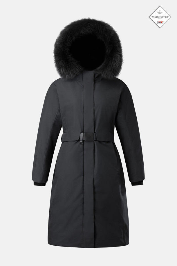 여성 안타티카 롱다운_BLACK-a