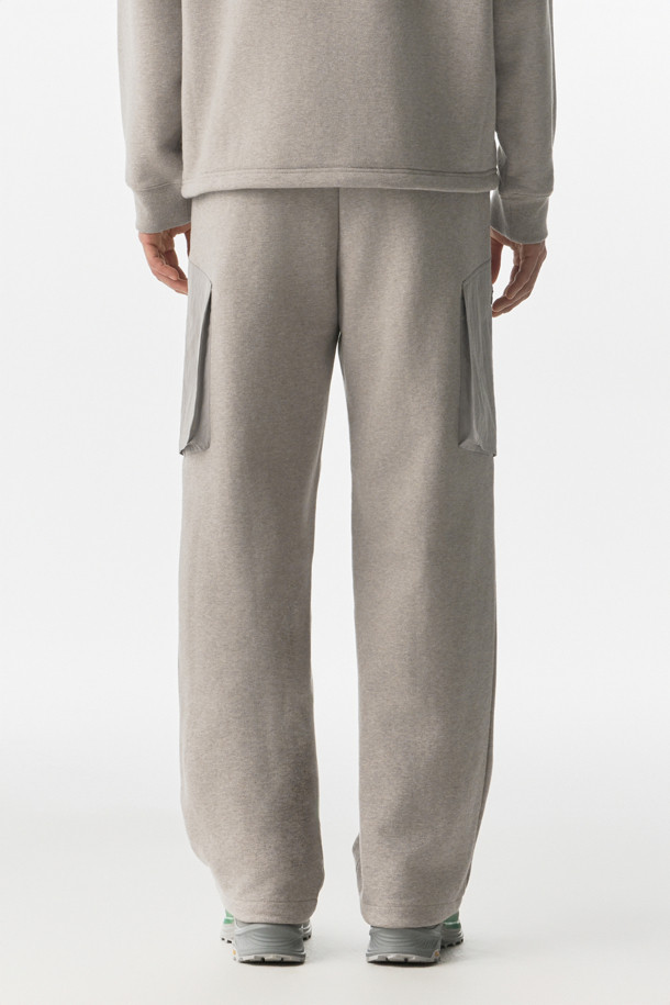KOLON SPORT - 롱팬츠 - 남성 루즈핏 우븐 아웃포켓 스웻팬츠 (SET-UP)