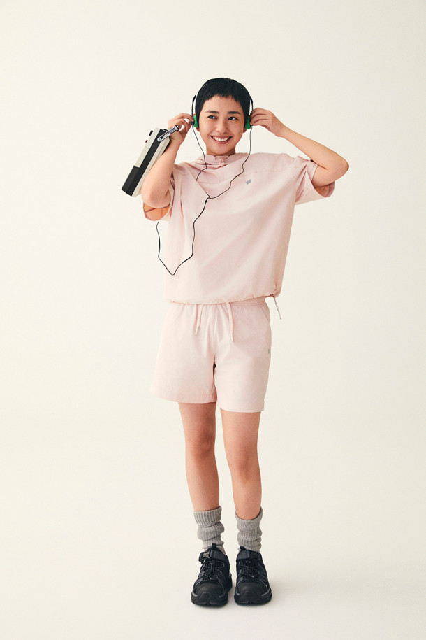 코오롱스포츠-의류 상의-여성 반팔 후드 티셔츠 #데이팩