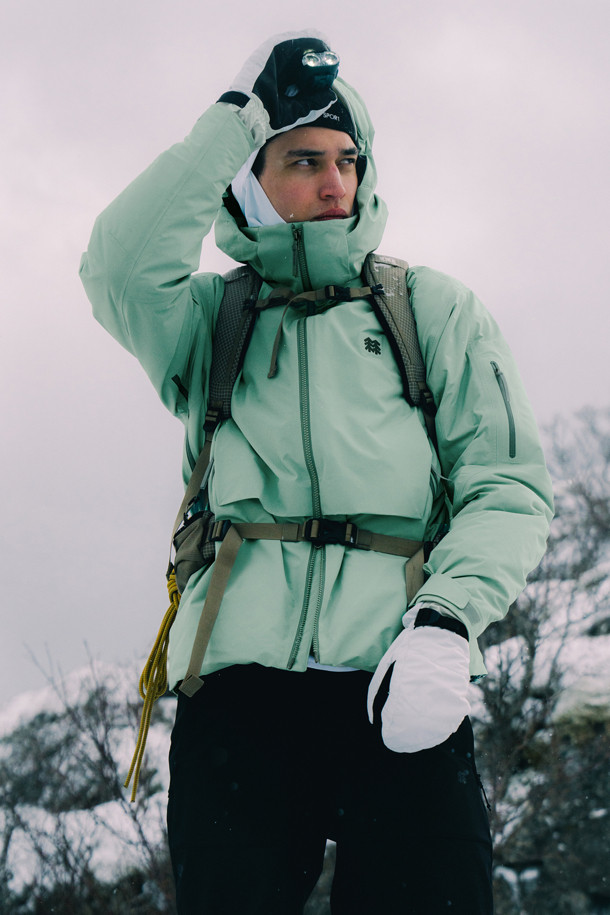 남성 3L 고어텍스 방수 다운_GREEN-a