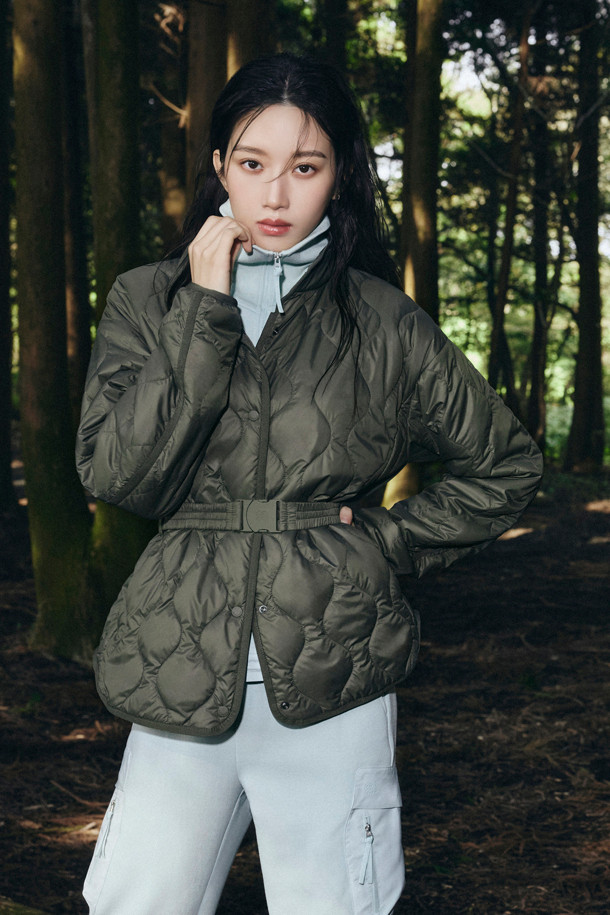 KOLON SPORT - 자켓/점퍼 - 여성 중기장 패딩 자켓 #키퍼플라이트