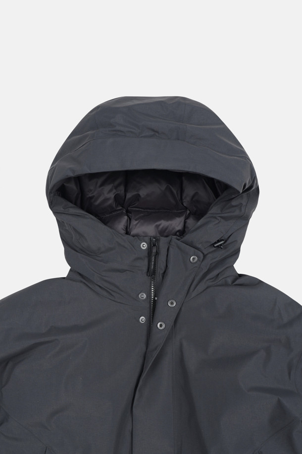 코오롱스포츠-의류 아우터-남성 뉴랜드 후드 일체형 논퀼팅 미드 다운