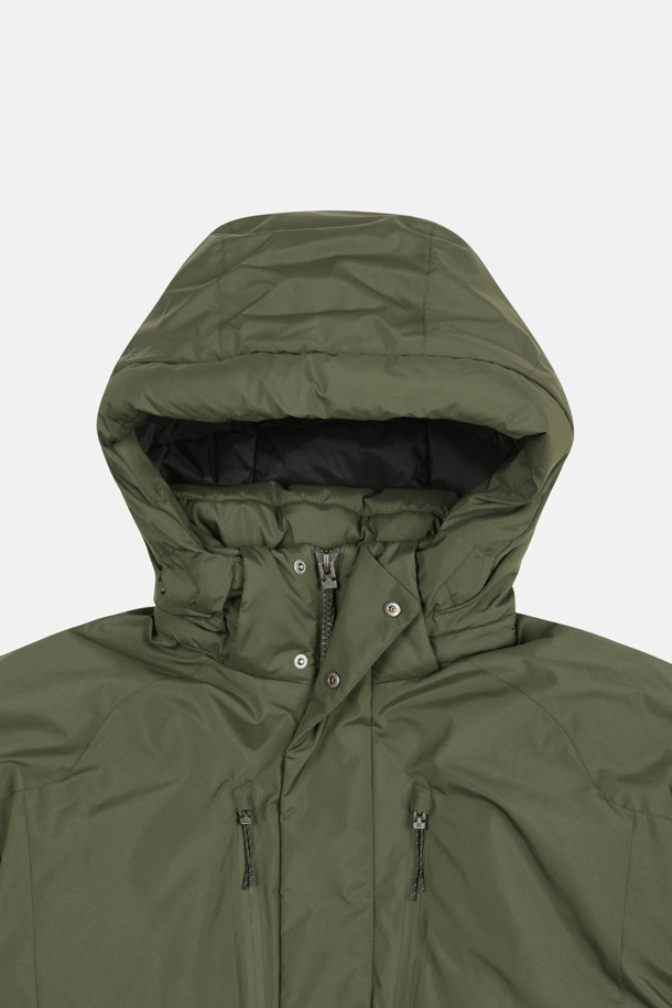 코오롱스포츠-의류 아우터-남성 윈드스토퍼 논퀼팅 중기장 다운