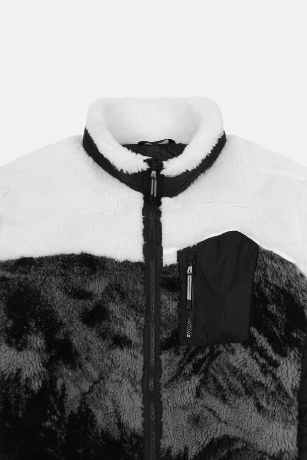 코오롱스포츠-의류 아우터-남성 셰르파 자카드 플리스 재킷