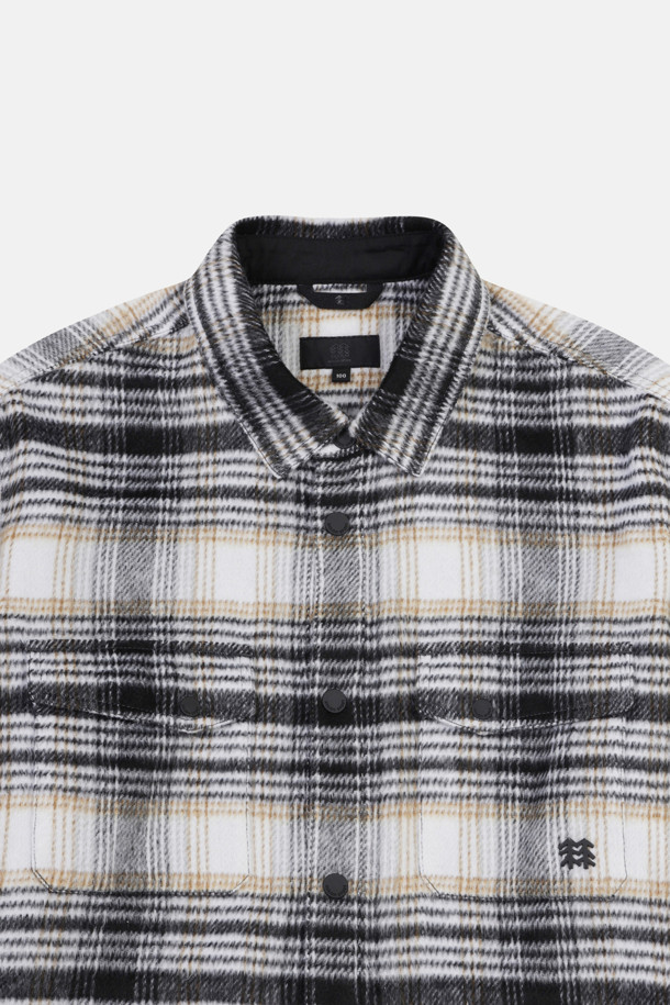 코오롱스포츠-의류 상의-남성 아우터형 체크 셔츠