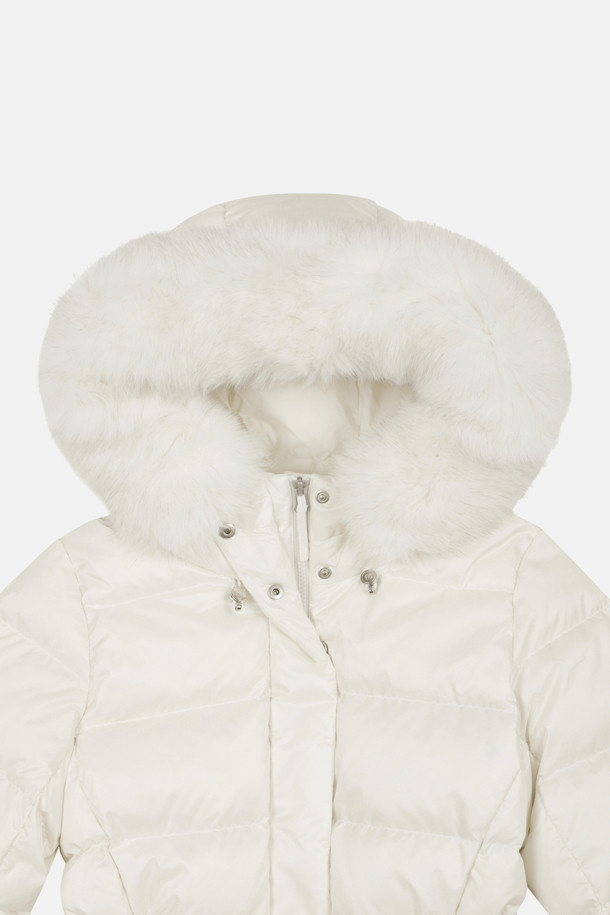 코오롱스포츠-의류 아우터-여성 스노우문 폭스퍼 롱 다운