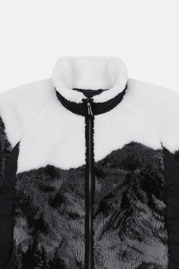 코오롱스포츠-의류 아우터-여성 셰르파 자카드 플리스 재킷