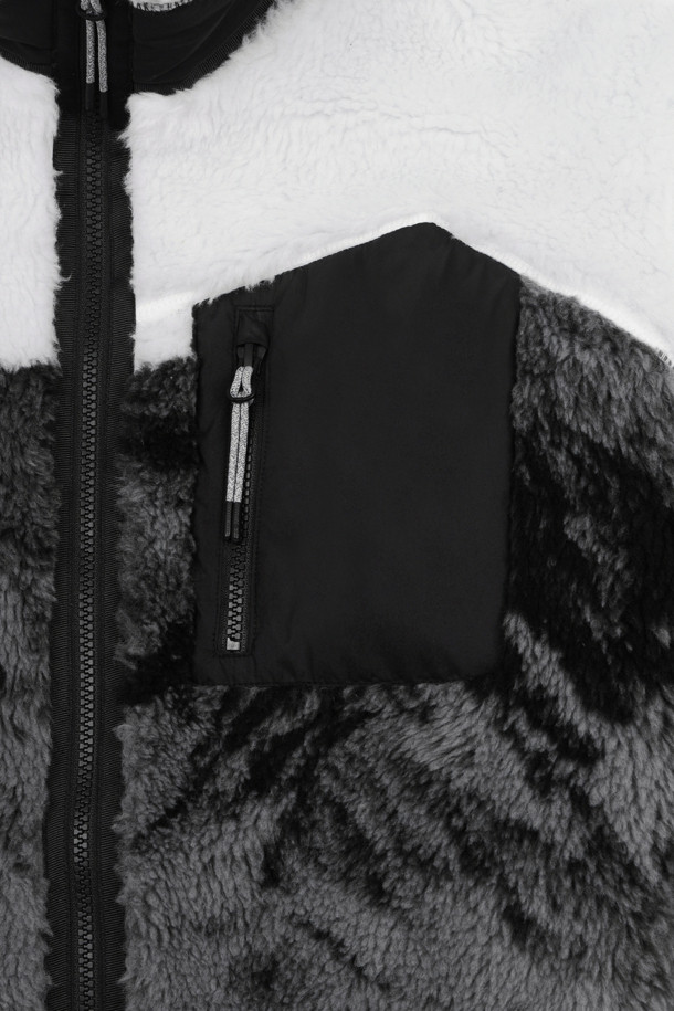 코오롱스포츠-의류 아우터-남성 셰르파 자카드 플리스 재킷