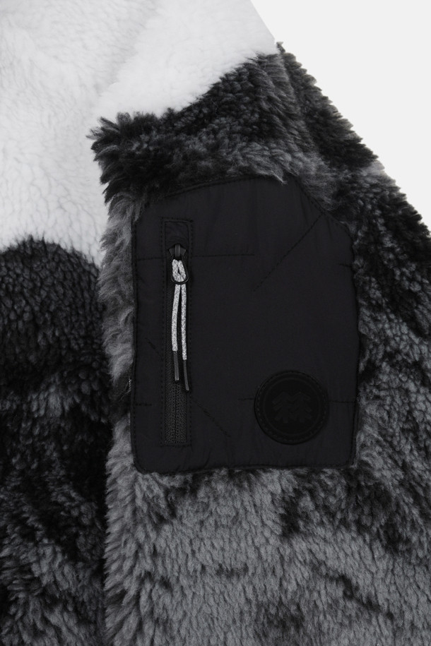 코오롱스포츠-의류 아우터-여성 셰르파 자카드 플리스 재킷