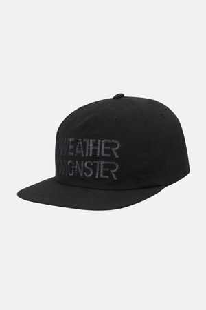 WM 남녀공용 자수 로고 캡_BLACK-a
