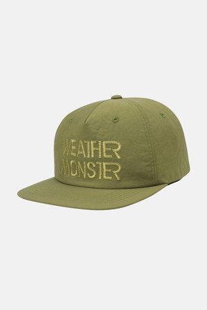 WM 남녀공용 자수 로고 캡_KHAKI-a