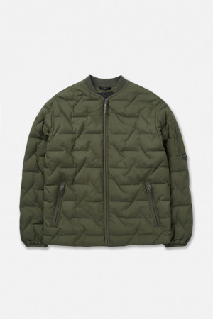 남성 솟솟 넥리스 경량 다운