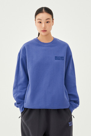 WM 남녀공용 프린트 기모 스웻셔츠-a