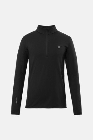 HERO 남성 폴라텍 파워그리드 집업 티셔츠_BLACK-a