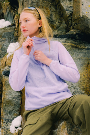 여성 폴라텍 알파 다이렉트 BPL 후드 티셔츠-a