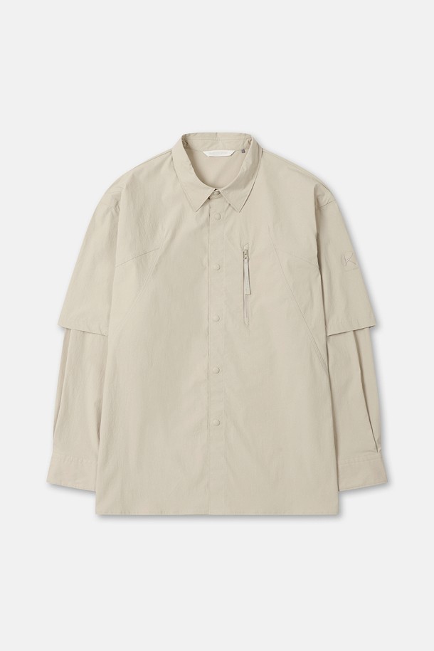 [Atelier Line] 남성 디테처블 셔츠_BEIGE-a