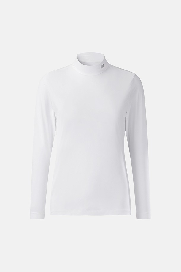 여성 냉감 터틀넥 티셔츠_WHITE-a