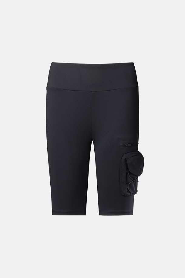 여성 바이커 쇼츠 레깅스_BLACK-a