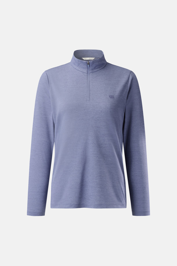 코오롱스포츠-의류 상의-여성 베이직 집업 긴팔 티셔츠