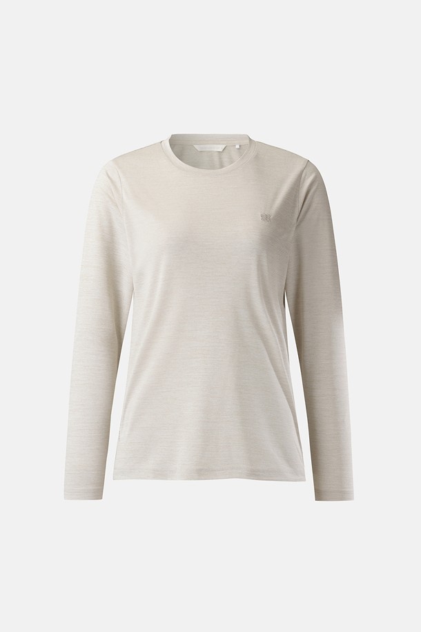 여성 베이직 라운드넥 긴팔 티셔츠_IVORY-a