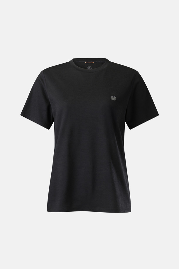 HERO 여성 메리노울 반팔 ROUND-T_BLACK-a