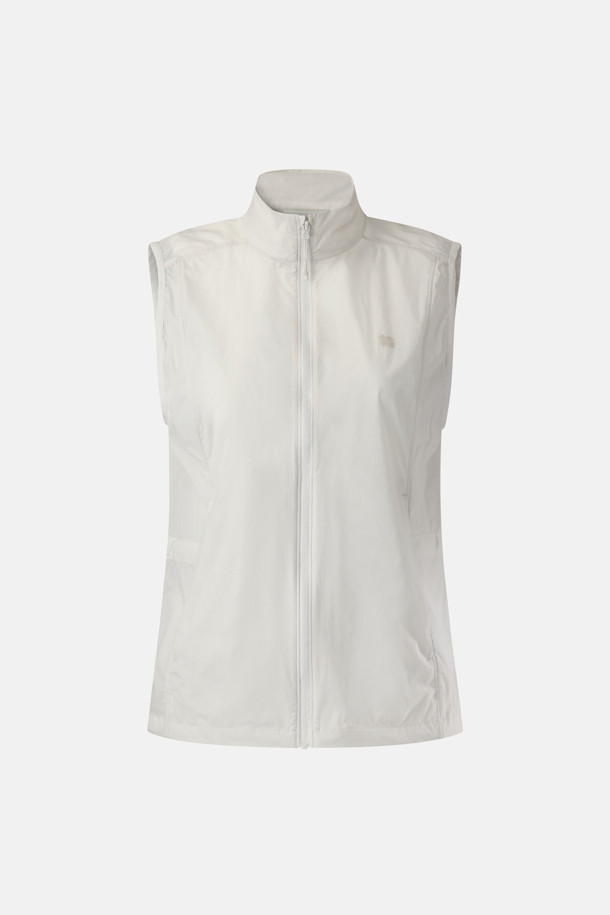 코오롱스포츠-의류 아우터-여성 제노아 레귤러핏 스탠드넥 방풍 베스트