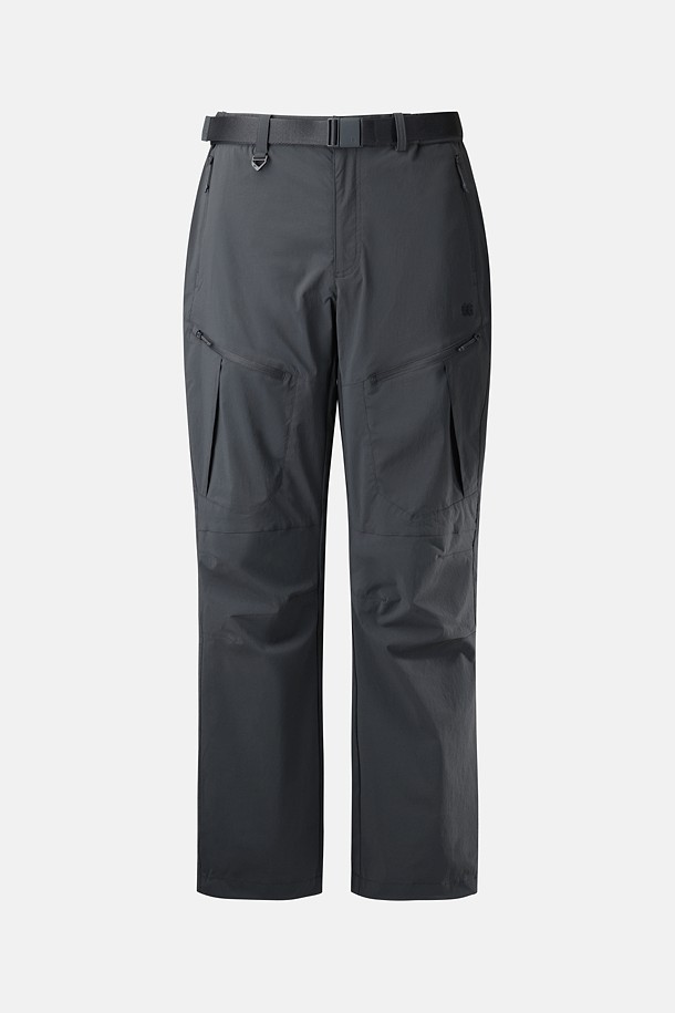 남성 레귤러핏 카고 팬츠_GREY-a