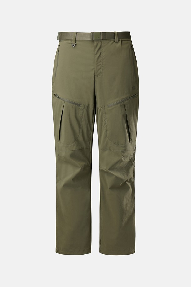 남성 레귤러핏 카고 팬츠_KHAKI-a