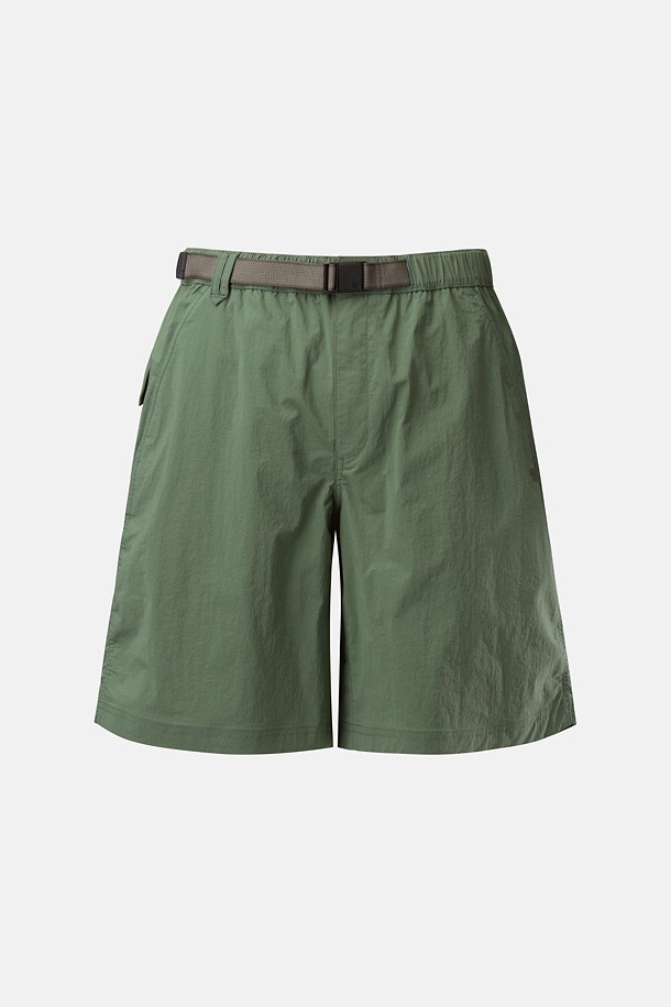 남성 패커블 4부 쇼츠_GREEN-a