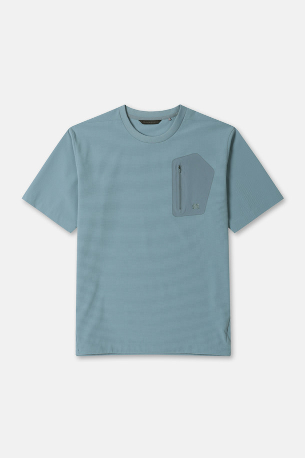 남성 에어도트 라운드넥 반팔 티셔츠_BLUE-a